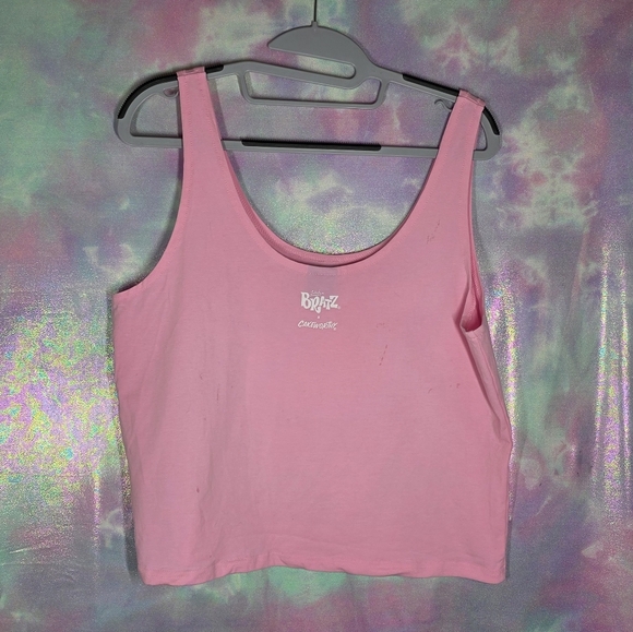 Cakeworthy x Bratz Pink So Busy Crop Tank Top Size 3XL - Picture 7 of 8